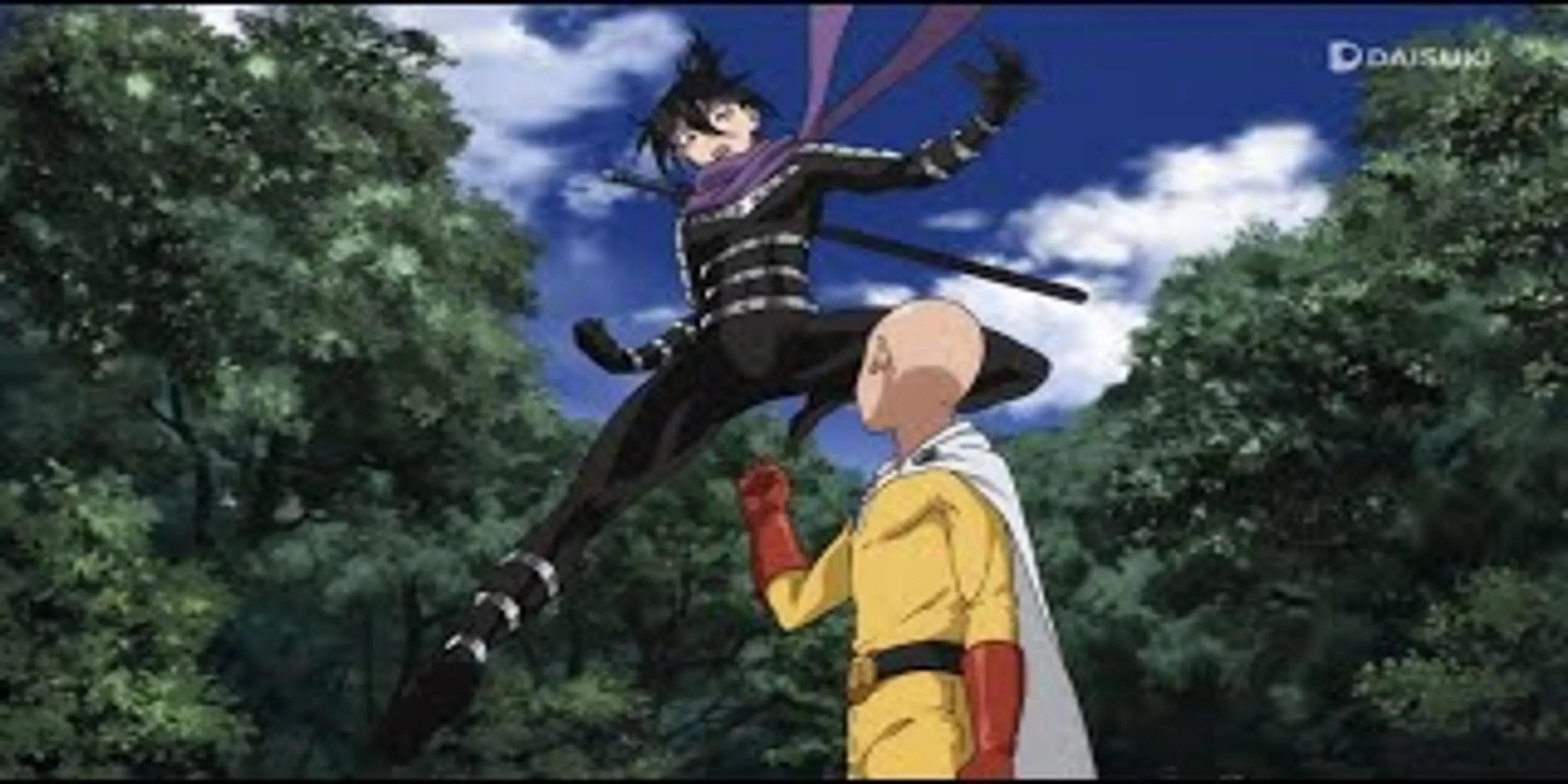 Speed-o'-Sound Sonic trong tư thế 'đau điếng' sau đòn bất ngờ từ Saitama trong One Punch Man