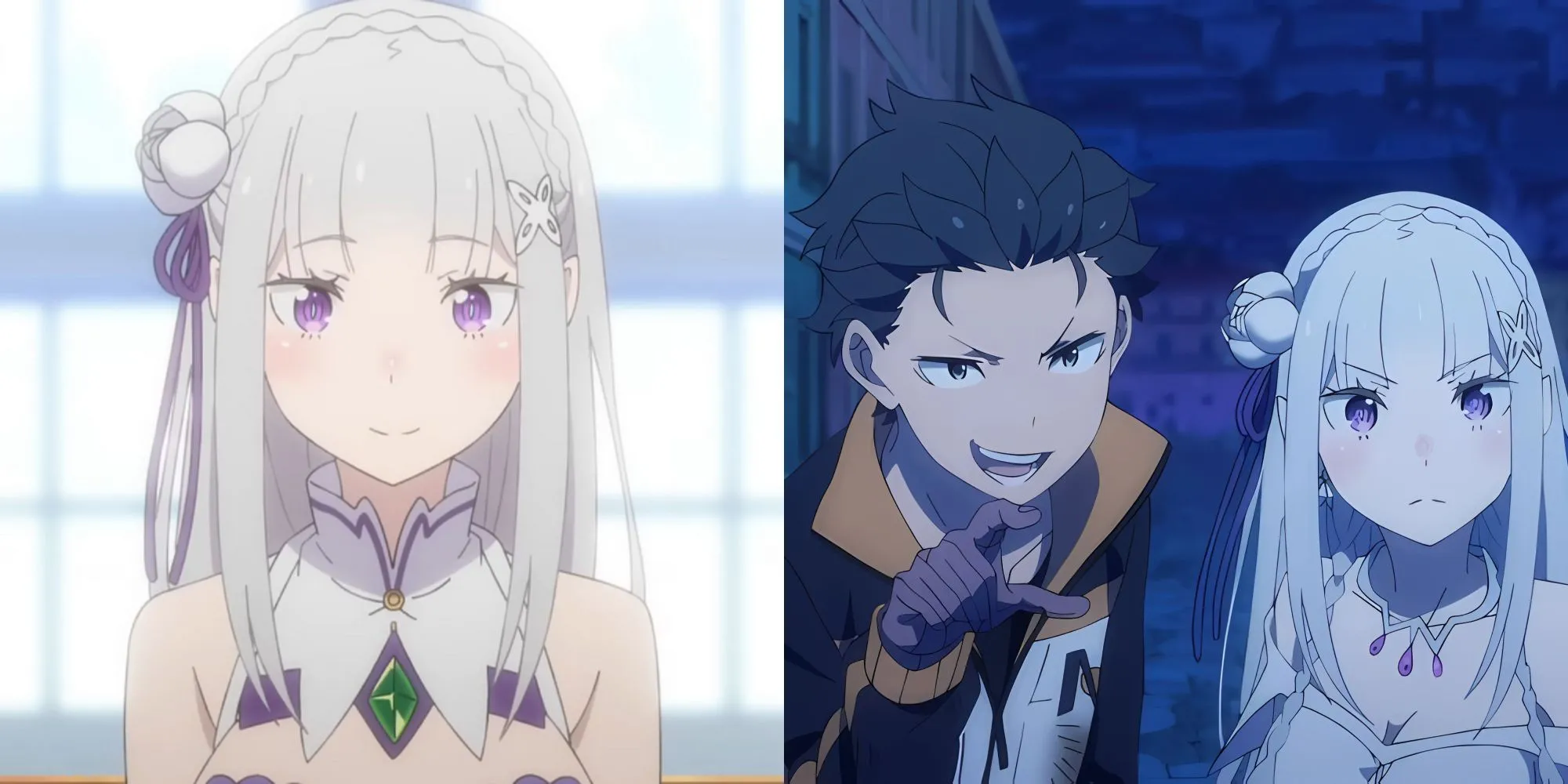 Subaru và Emilia, hai nhân vật trung tâm của series Re:Zero.