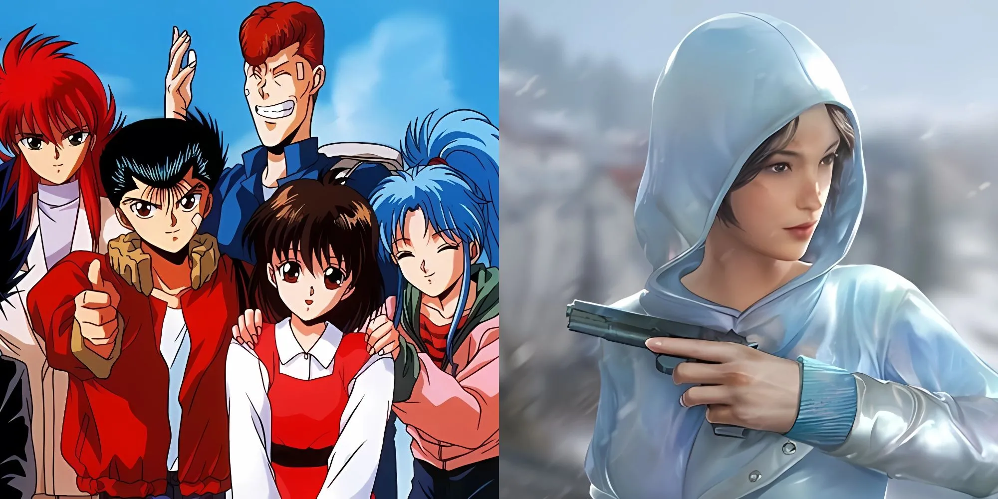 Tạo dáng Spirit Gun (Linh Quang Pháo) đặc trưng của Yusuke Urameshi trong Yu Yu Hakusho, áp dụng cho người chơi PUBG
