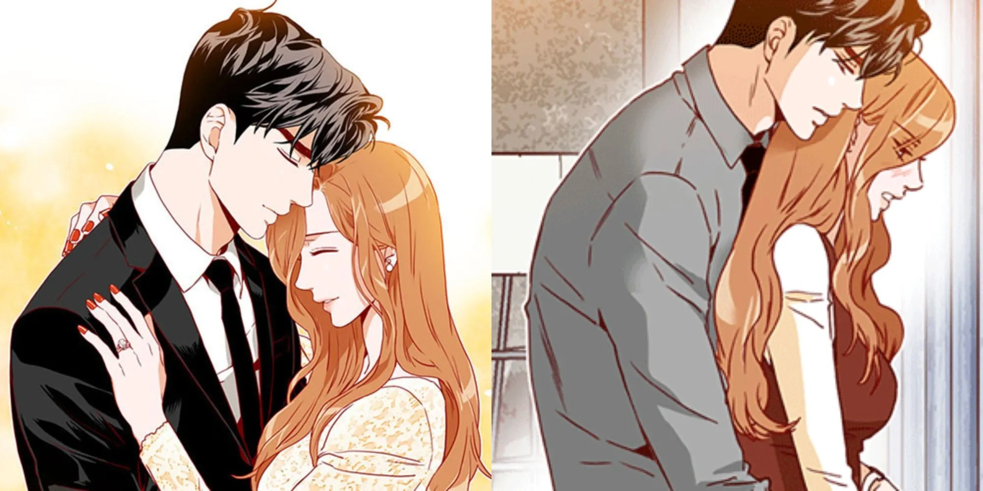 Thư ký Kim Mi-so và Phó Chủ tịch Lee Young-jun trong manhwa Thư Ký Kim Sao Thế?
