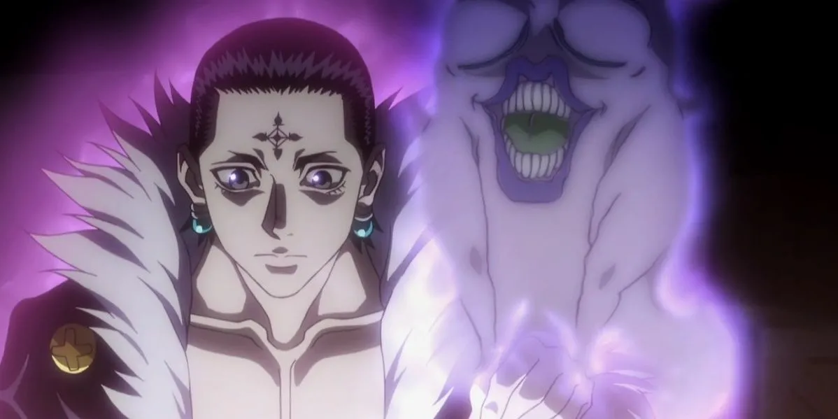 Thủ lĩnh Bang Ryodan, Chrollo Lucilfer, với khả năng lên kế hoạch tổng thể và đánh cắp Nen trong Hunter x Hunter