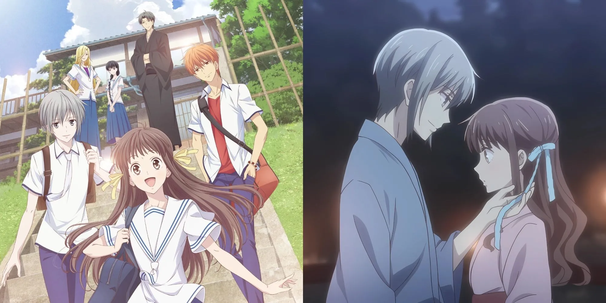 Tohru Honda và các thành viên gia tộc Sohma trong Fruits Basket (2019)