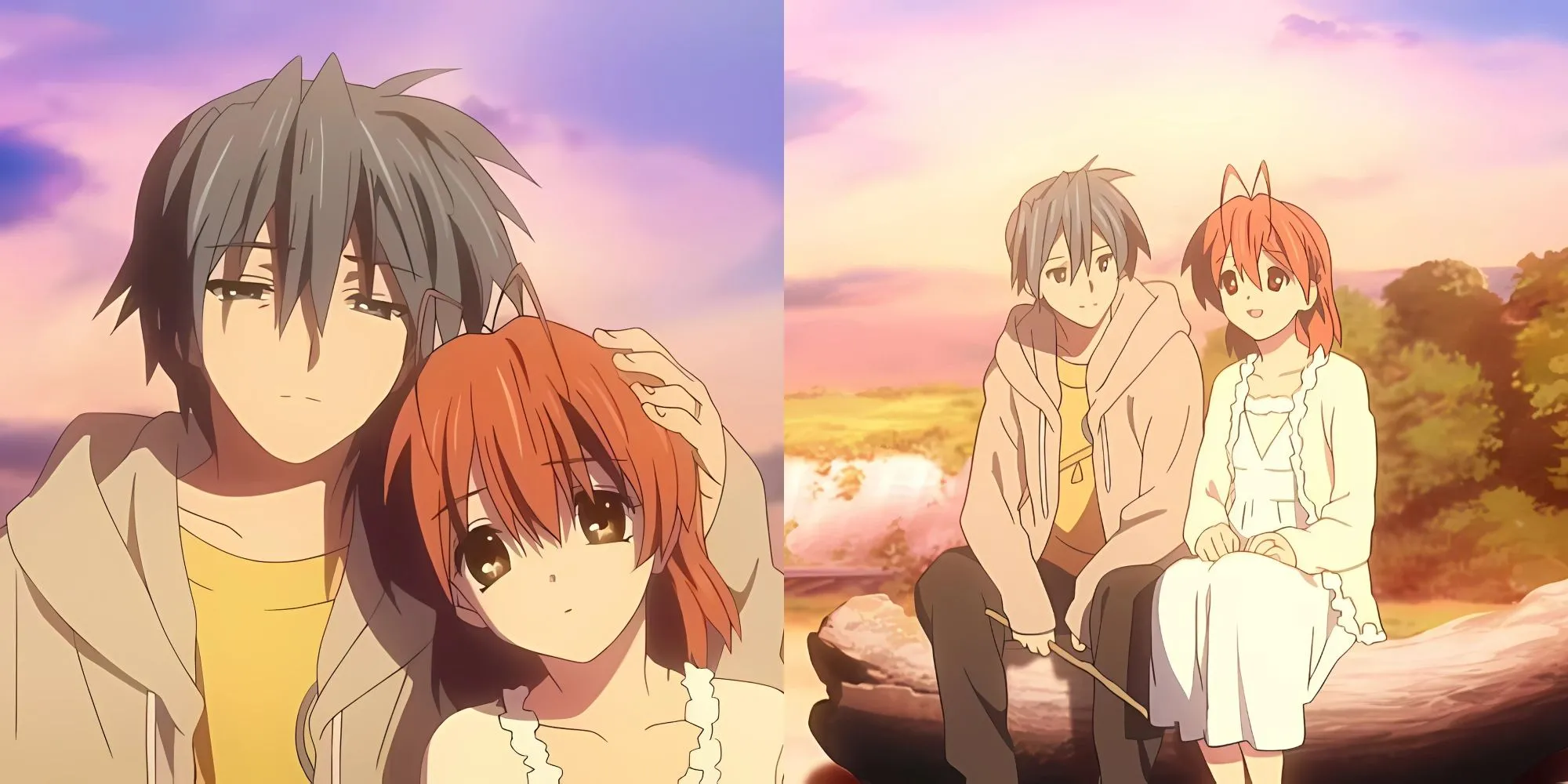 Tomoya Okazaki và Nagisa Furukawa, cặp đôi chính của bộ anime Clannad đầy cảm động
