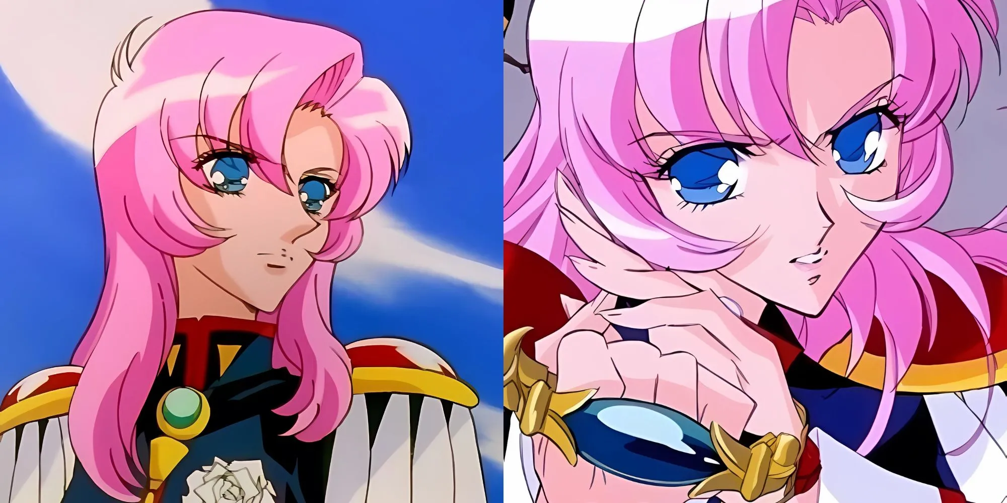 Utena Tenjou trong Revolutionary Girl Utena mặc đồng phục nam và chuẩn bị đấu kiếm
