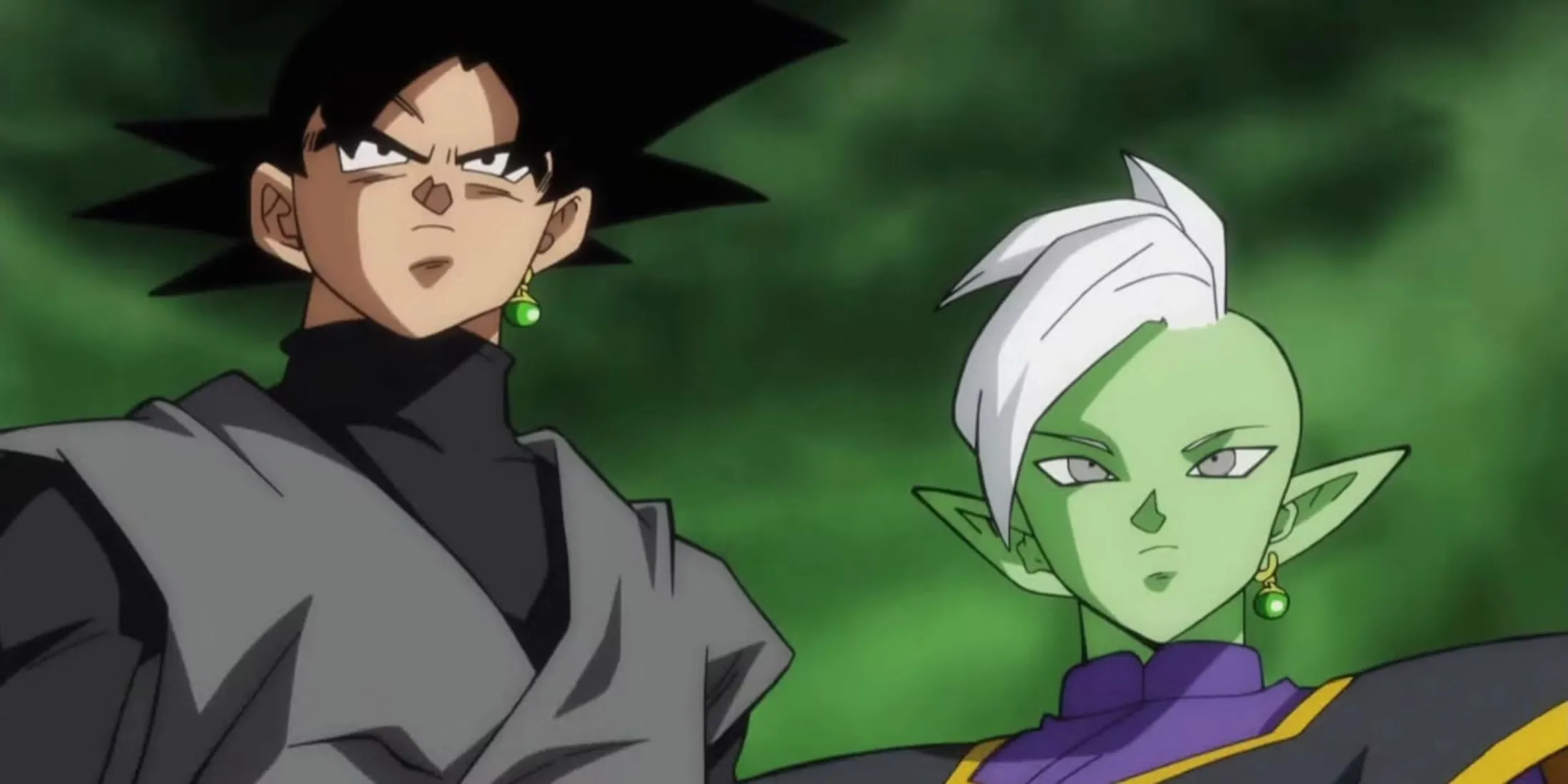 Zamasu hợp nhất với Goku Black trong arc Future Trunks của Dragon Ball Super