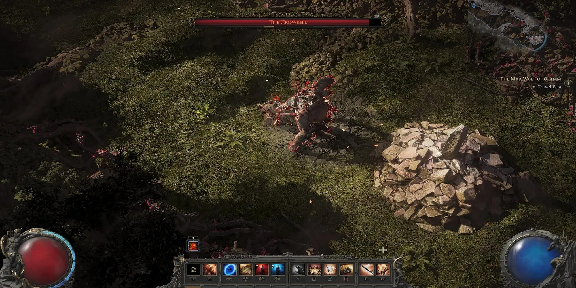 Người chơi đối mặt với một trong những con trùm tùy chọn đầy thách thức trong Path of Exile 2