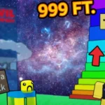 Người chơi với chiếc cổ dài đặc trưng trong game Every Second Your Neck Grows Roblox