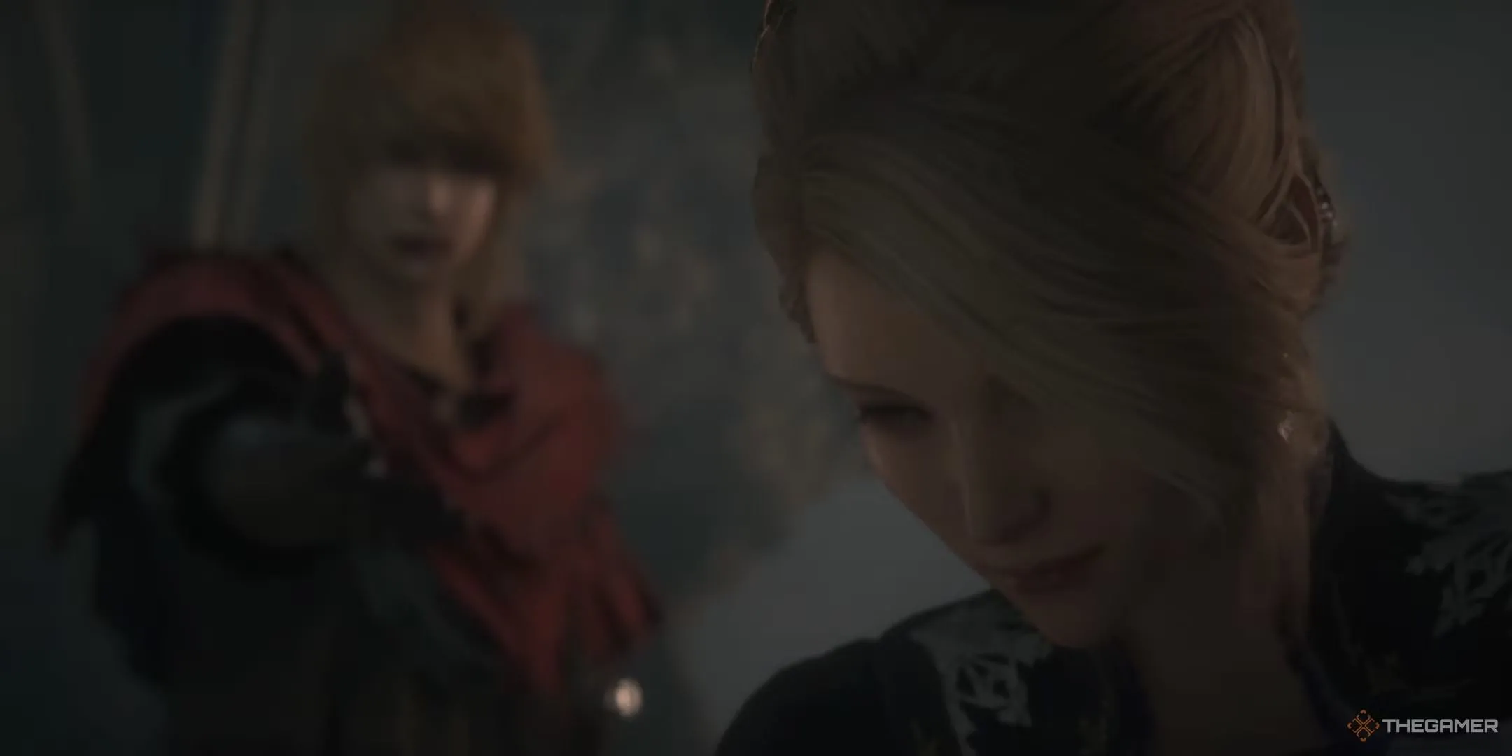 Anabella Rosfield và Joshua trong Final Fantasy XVI.