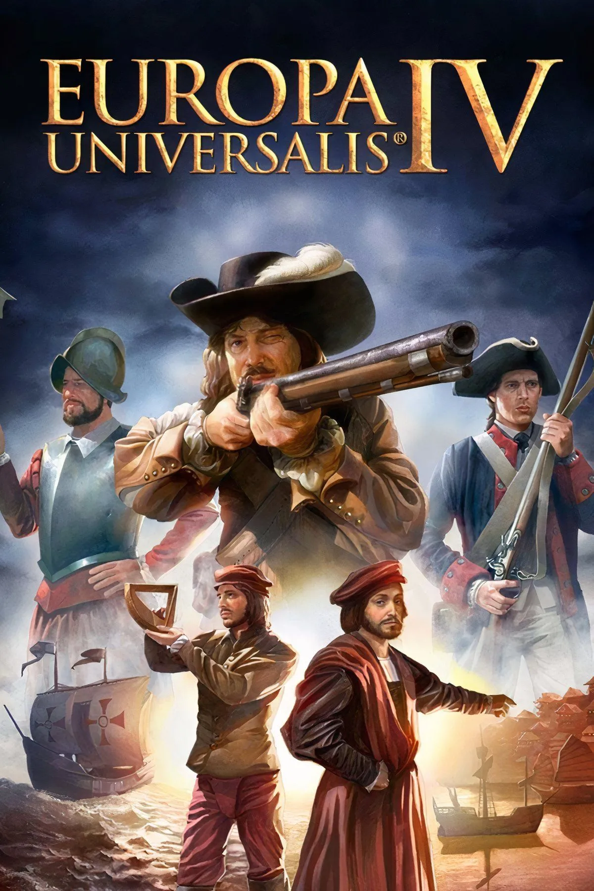 Bản đồ thế giới thời cận đại trong Europa Universalis 4 với các quốc gia và khu vực được tô màu, biểu trưng cho sự thống trị toàn cầu.