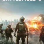 Bìa quảng bá game Battlefield 6 với hình ảnh chiến trường khốc liệt, binh lính thực tế