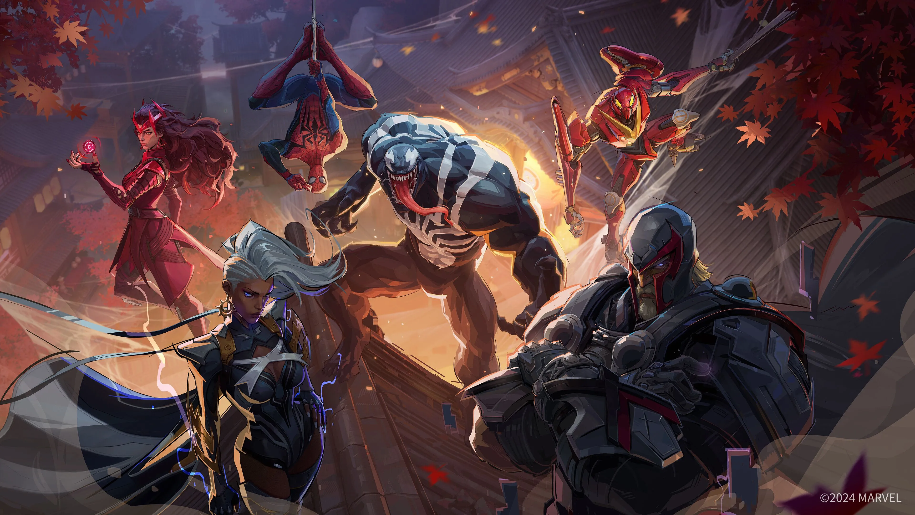 Cận cảnh giao diện và các nhân vật trong game đấu trường Marvel Rivals