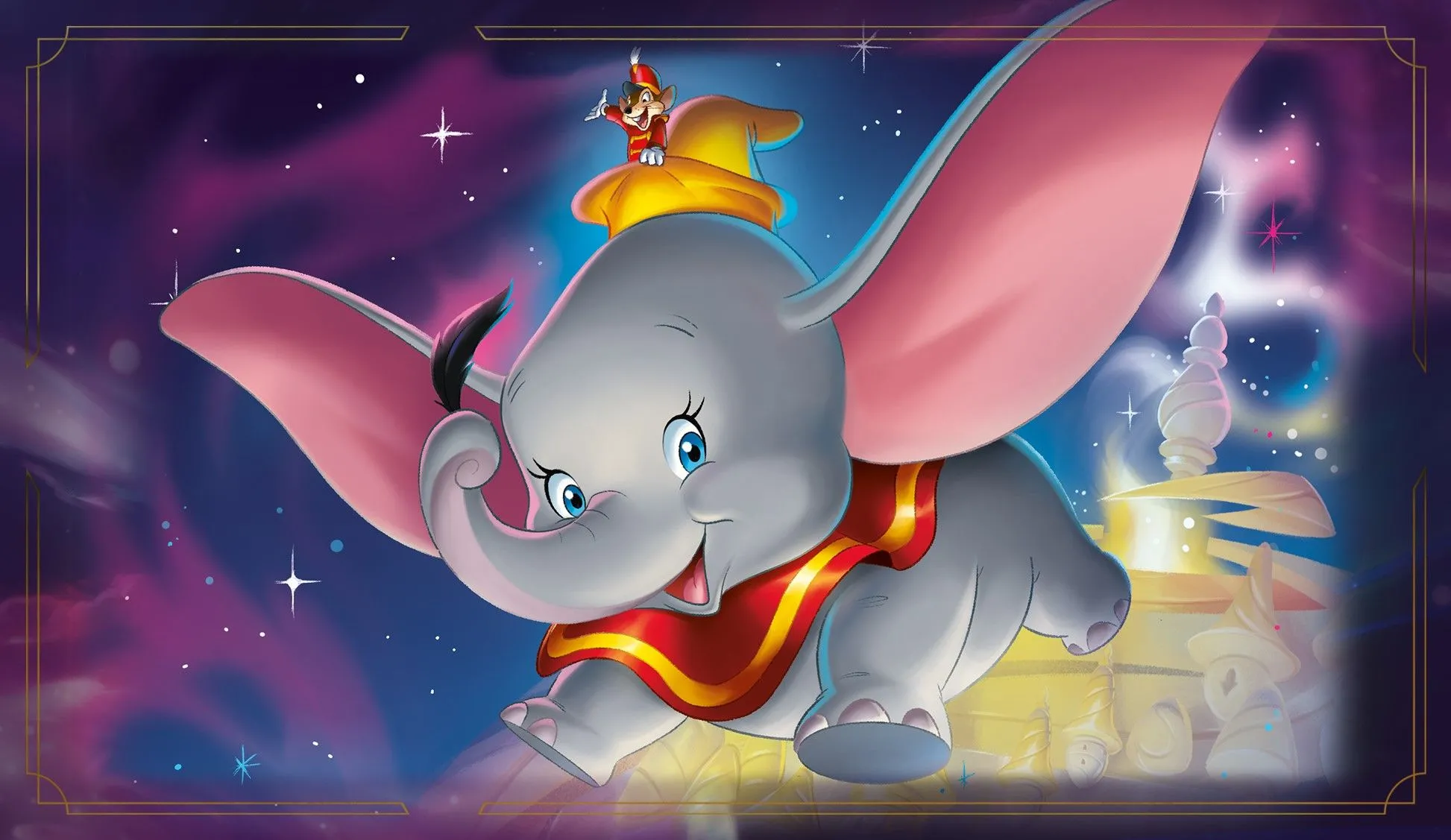 Dumbo marketing art cho bộ bài Disney Lorcana Fabled