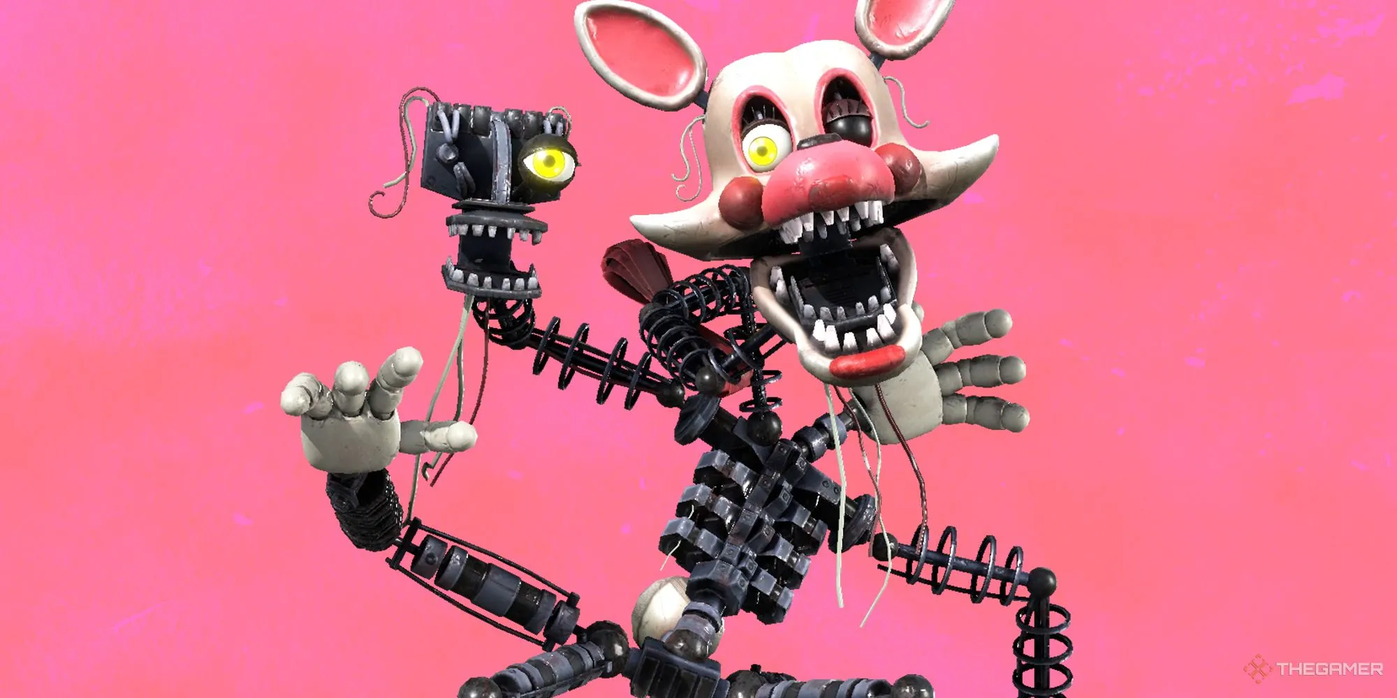 Hình ảnh Mangle, một animatronic quen thuộc từ vũ trụ Five Nights At Freddy's, được kỳ vọng sẽ xuất hiện trong FNAF 2 với tạo hình chân thực