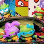 Hình ảnh quảng bá bộ sưu tập đồ chơi Hello Kitty Ninja Rùa trong Happy Meal của McDonald's