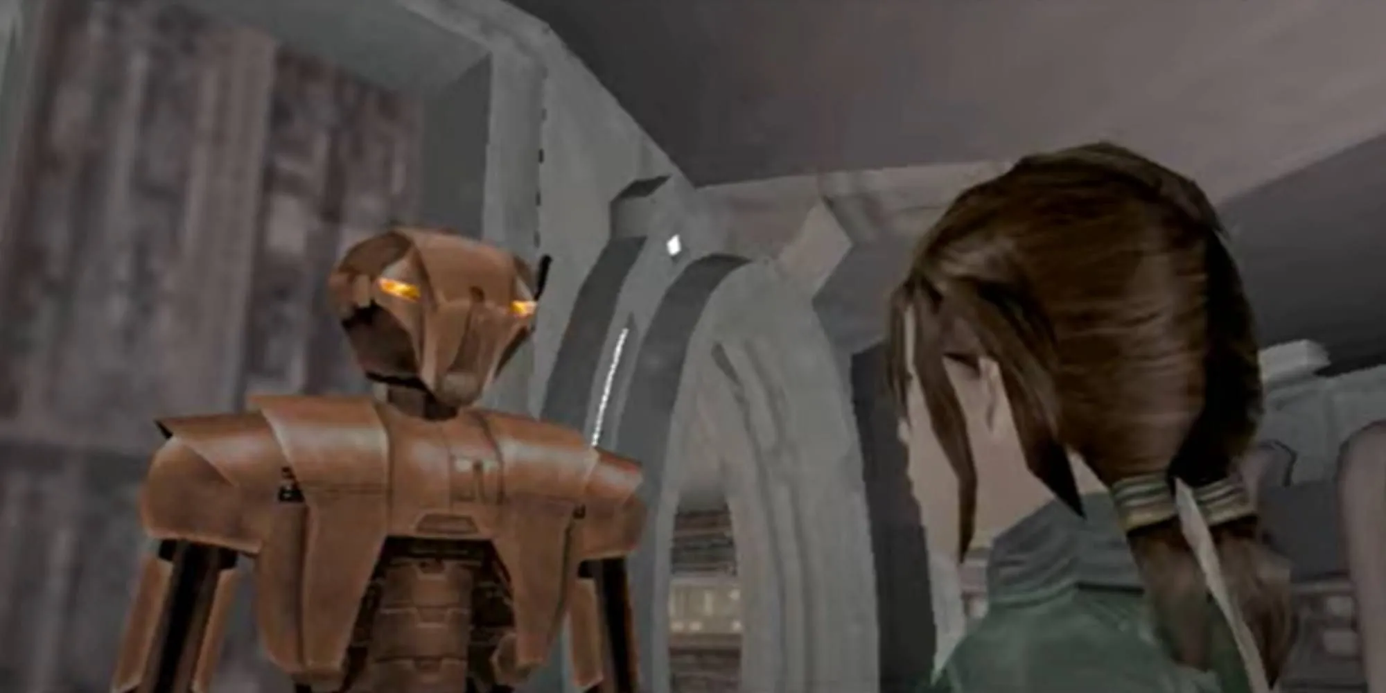 HK-47 trò chuyện với The Exile trong Knights of the Old Republic 2.