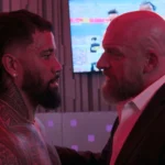 Jey Uso và Triple H trong hậu trường series WWE Unreal Netflix, thể hiện những câu chuyện cảm xúc và thành công.
