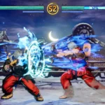 Ken Masters sử dụng chiêu Hadouken trong Fatal Fury: City of the Wolves, cho thấy sự quen thuộc trong lối chơi.