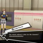 Kiuchi gây rối trên sân ga tàu điện ngầm trong Persona 5 The Phantom X