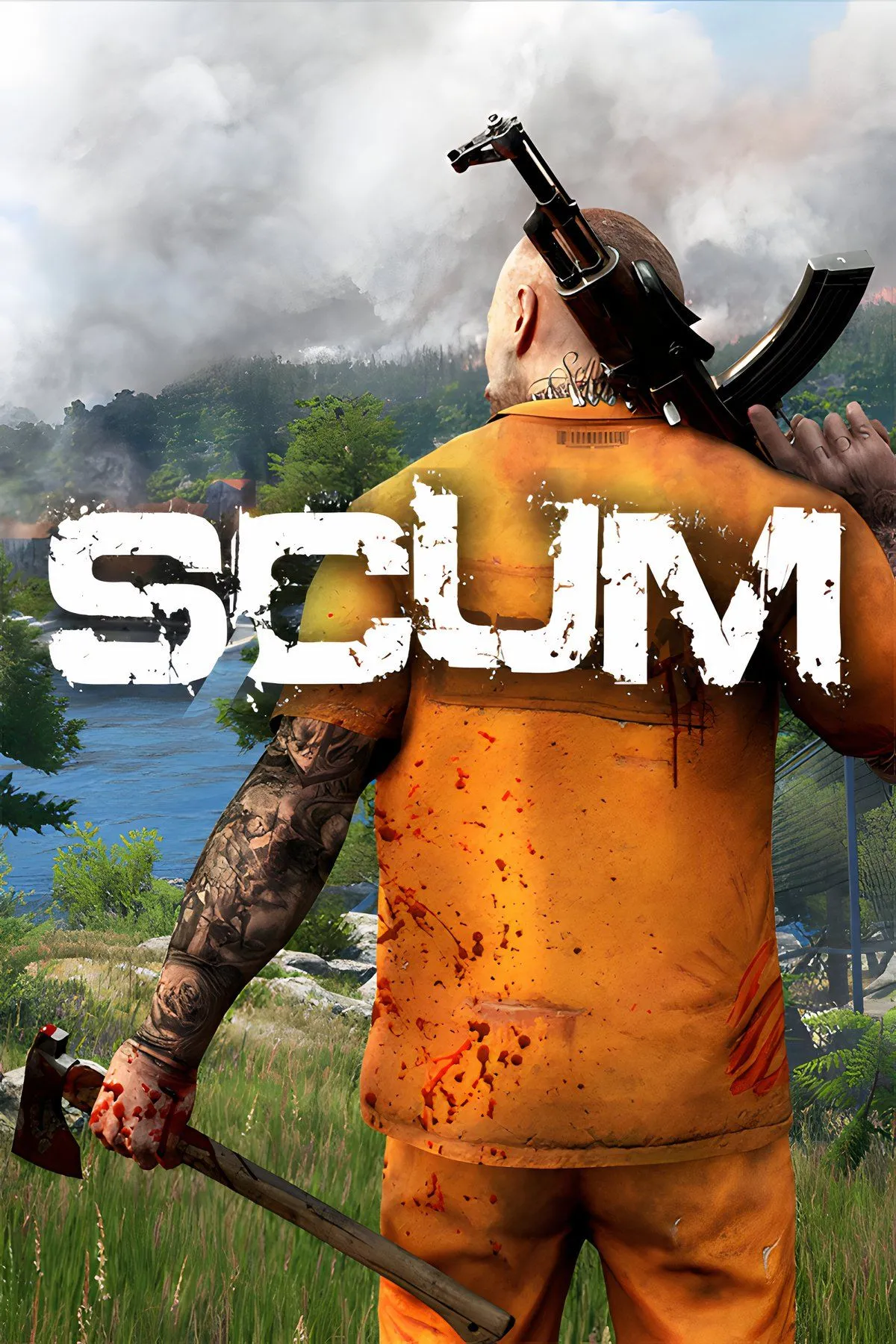 Một góc nhìn giao diện game SCUM với các chỉ số sinh tồn chi tiết của nhân vật.