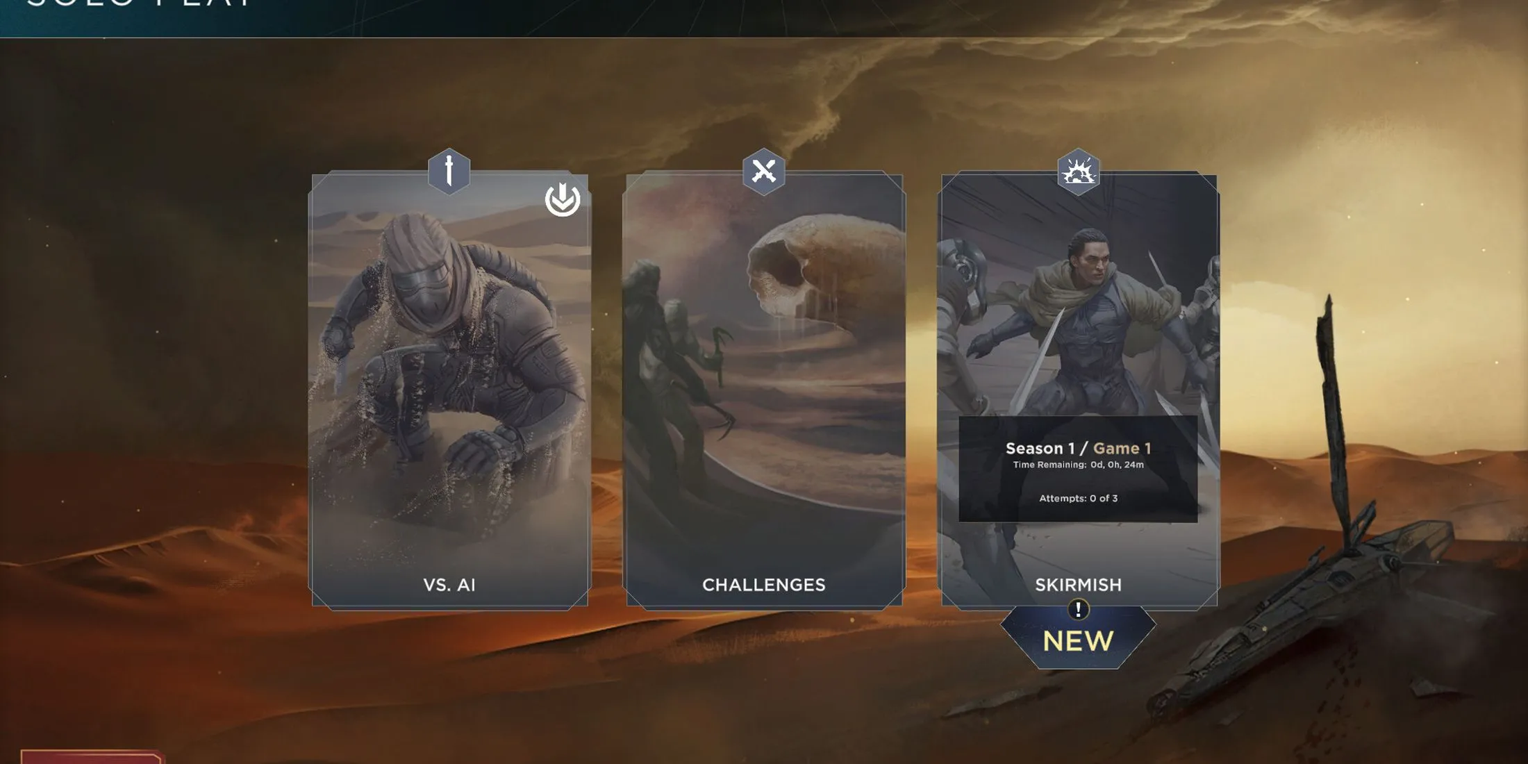 Một số lá bài trong board game Dune Imperium, thể hiện yếu tố xây dựng bộ bài và đặt công nhân.