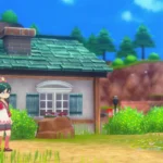 Nông trại của người chơi tại Zephyr Town trong Story of Seasons: Grand Bazaar, thể hiện lối sống nông trại quen thuộc.