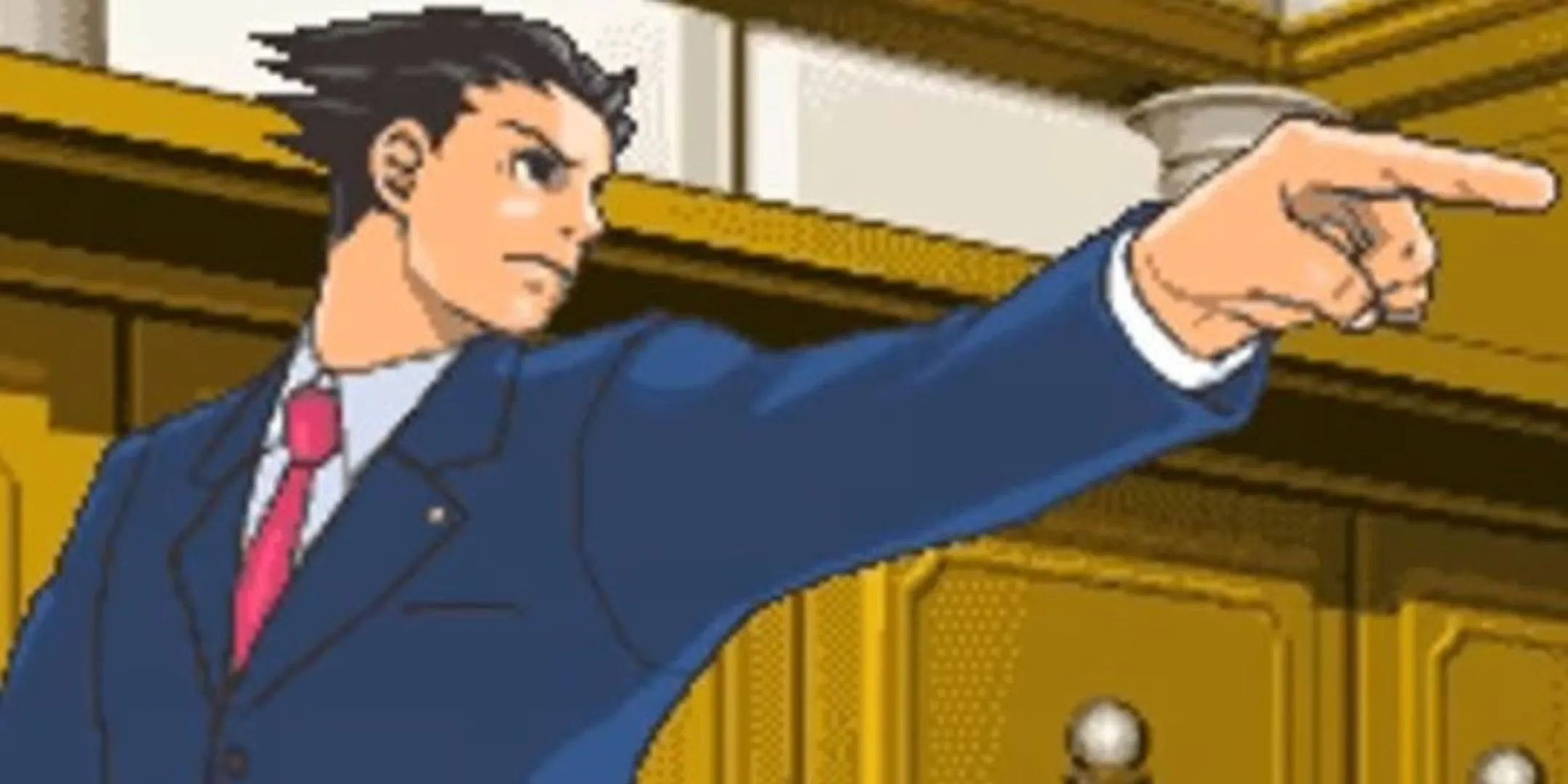 Phoenix Wright trong vai trò luật sư, minh họa cho việc xây dựng mối quan hệ qua sự nghiệp trong Ace Attorney