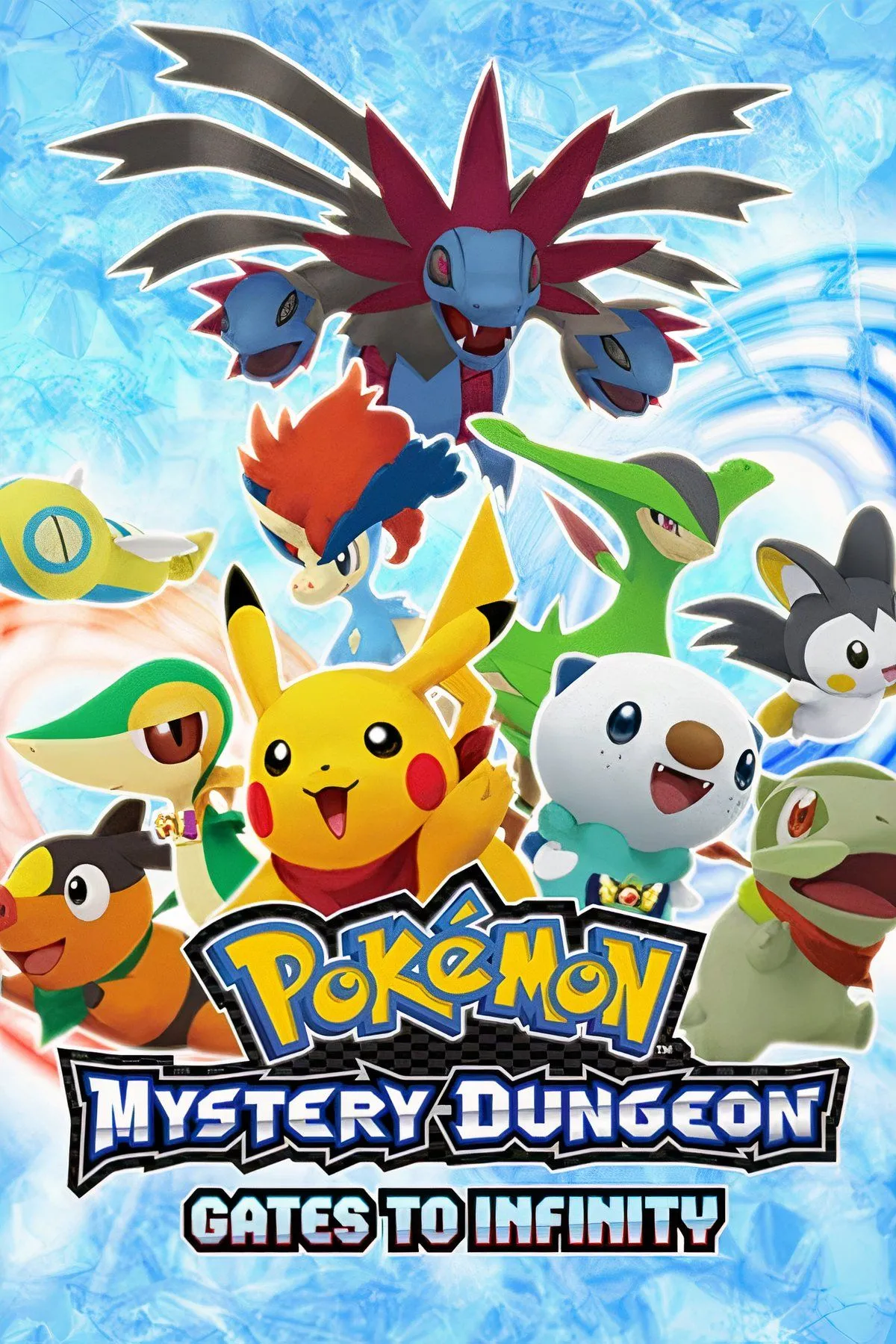 Pikachu và Oshawott trong thế giới 3D của Pokemon Mystery Dungeon Gates to Infinity
