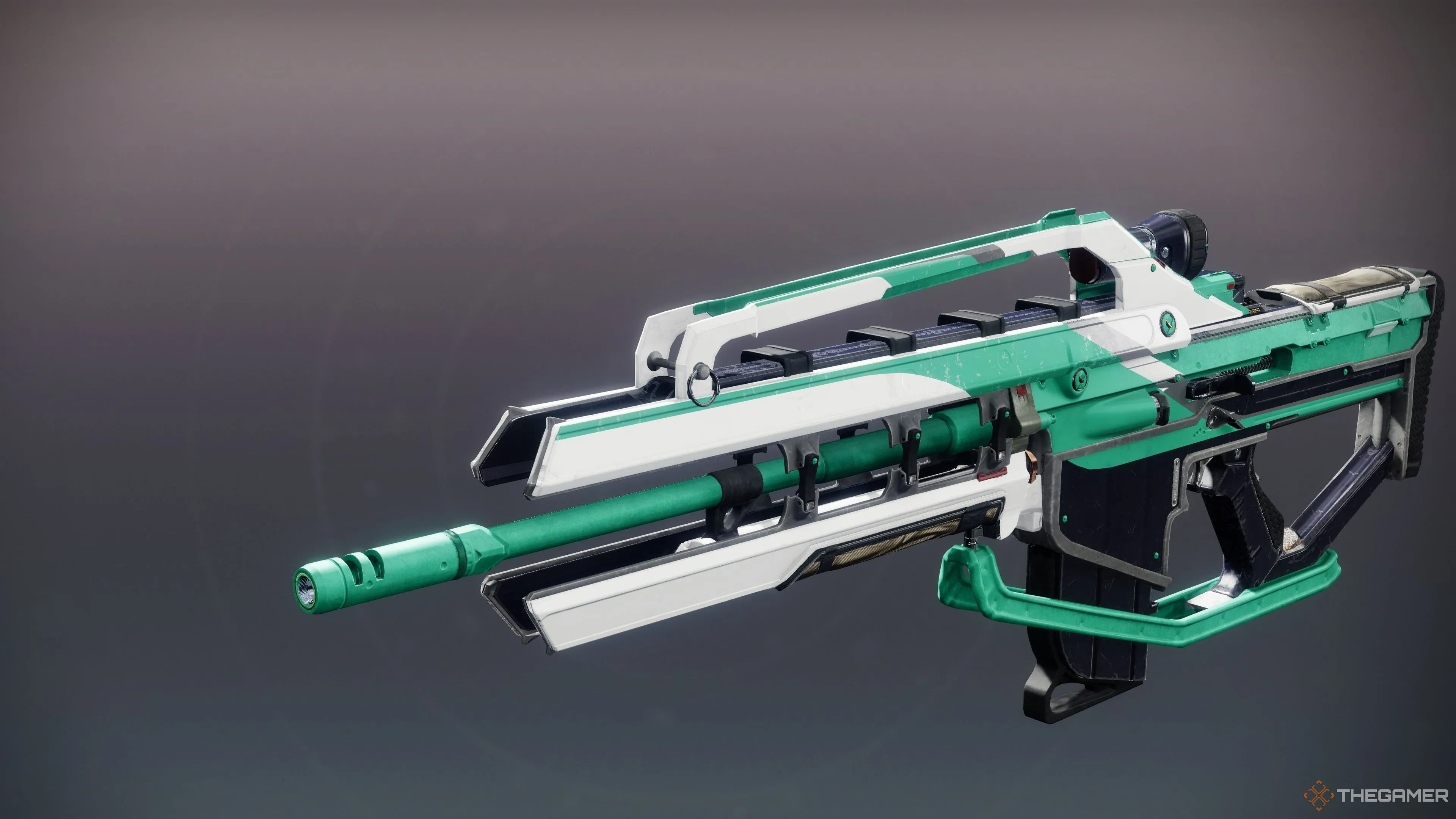 Vũ khí Ahab Char, súng trường tự động Solar 720 RPM trong Destiny 2: The Edge of Fate, minh họa god roll PvE hiệu quả.